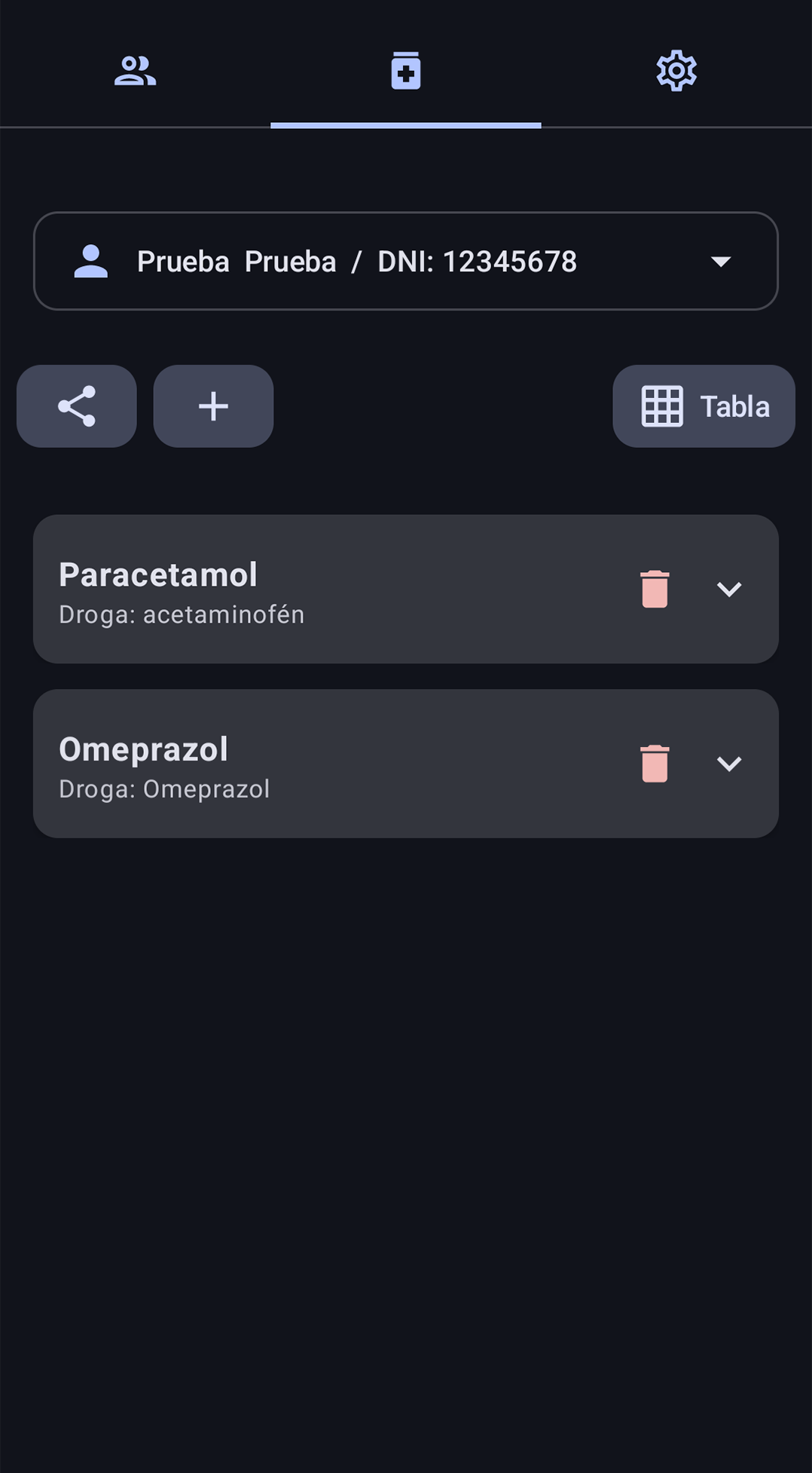 Captura de la app movil MedSync 8